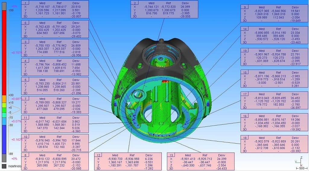 GEOGRAMA - Comprueba las dimensiones de las piezas y estructuras fabricadas obteniendo un mapa de diferencias o un montaje virtual
